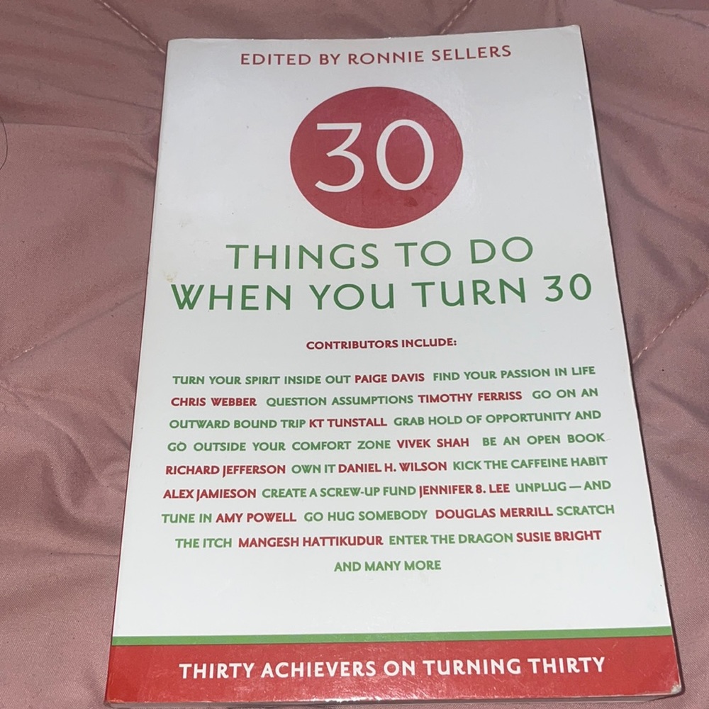 Things to do when you turn 30